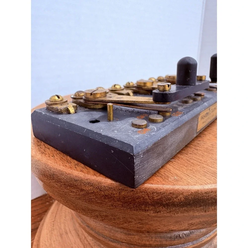 Antique Western Electric Slate Knife Switch Board Vintage Telegraph Telephone